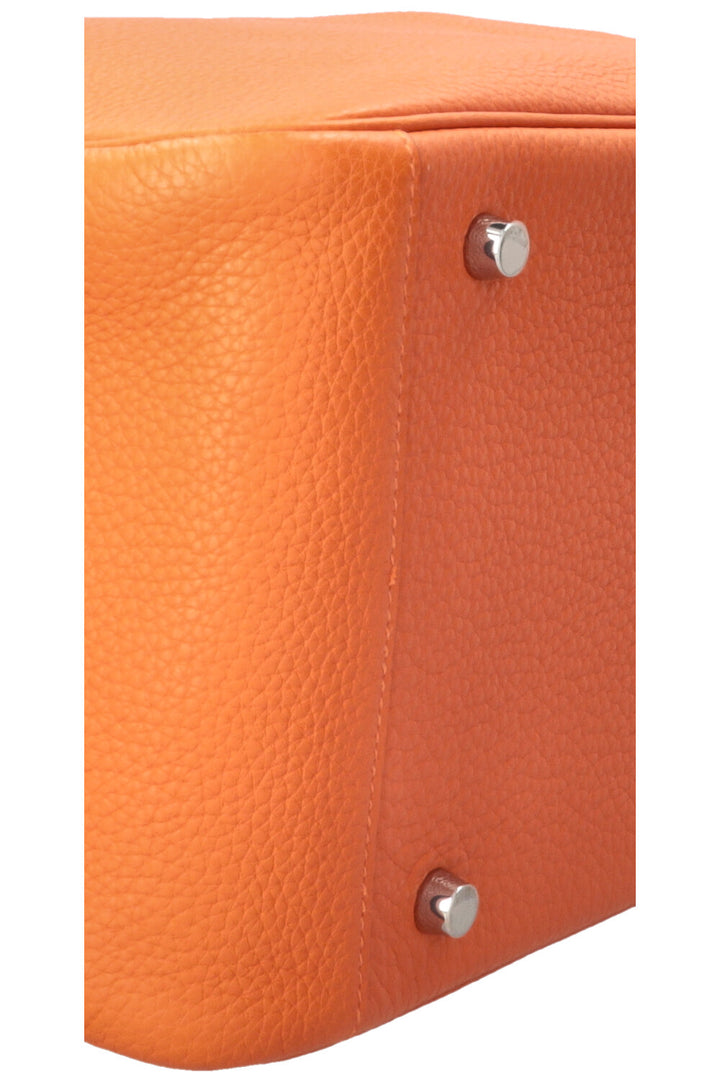 HERMÈS Lindy 34 Clemence Orange Palladium