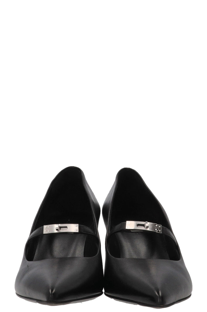 HERMÈS Majesté 60 Pumps Leather Black