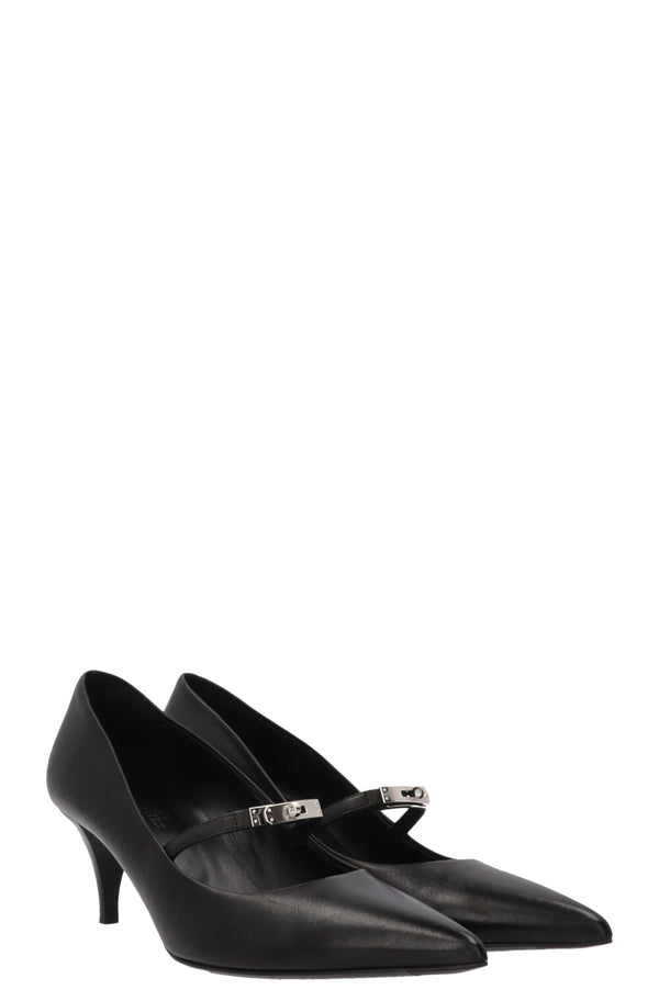 HERMÈS Majesté 60 Pumps Leather Black