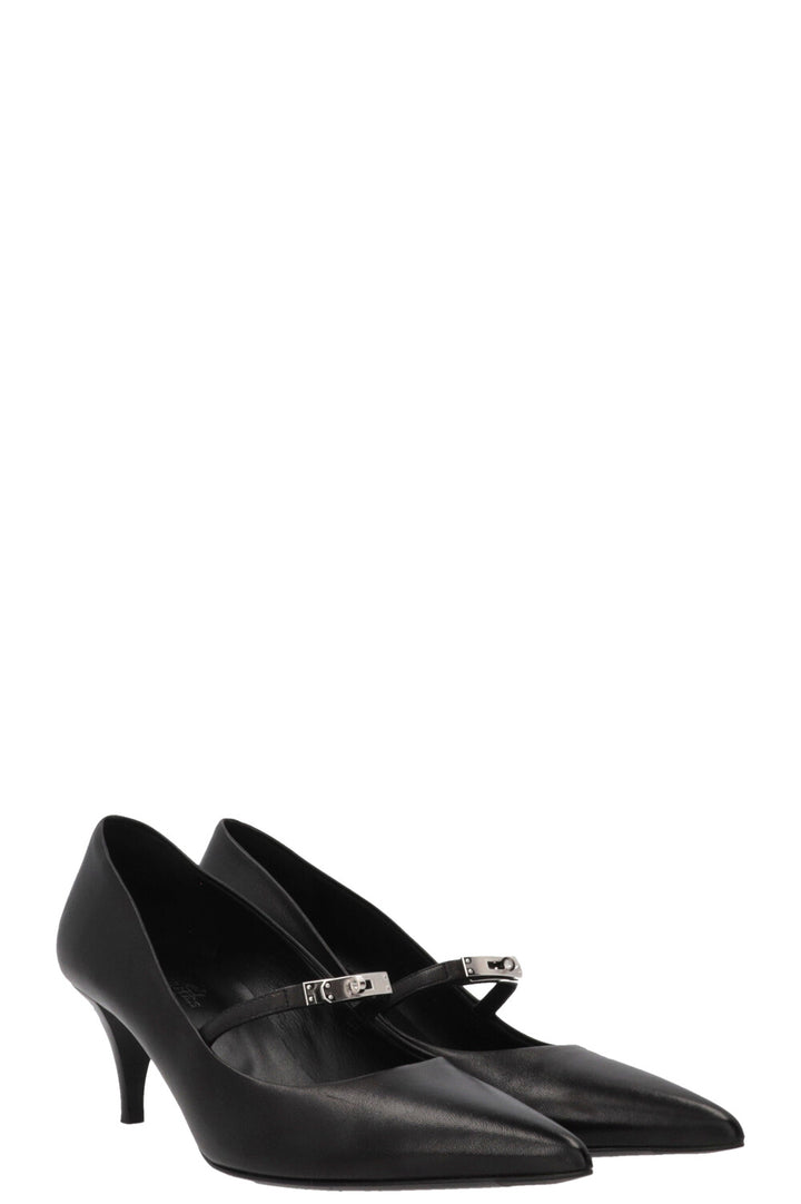 HERMÈS Majesté 60 Pumps Leather Black