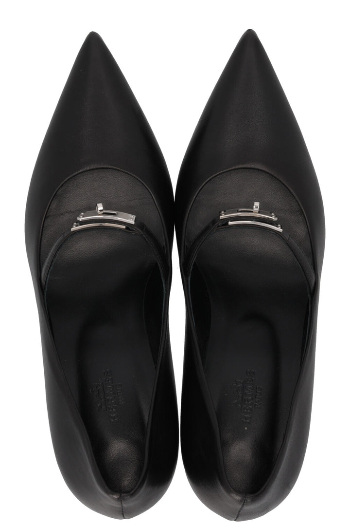 HERMÈS Majesté 60 Pumps Leather Black