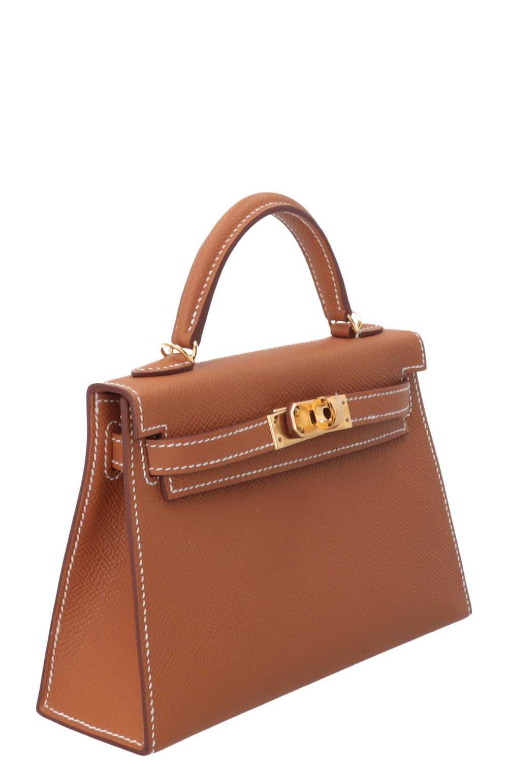HERMÈS Mini Kelly Epsom Leather Gold