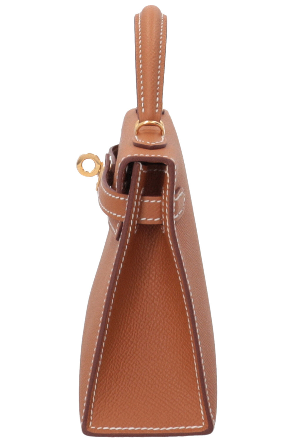 HERMÈS Mini Kelly Epsom Leather Gold
