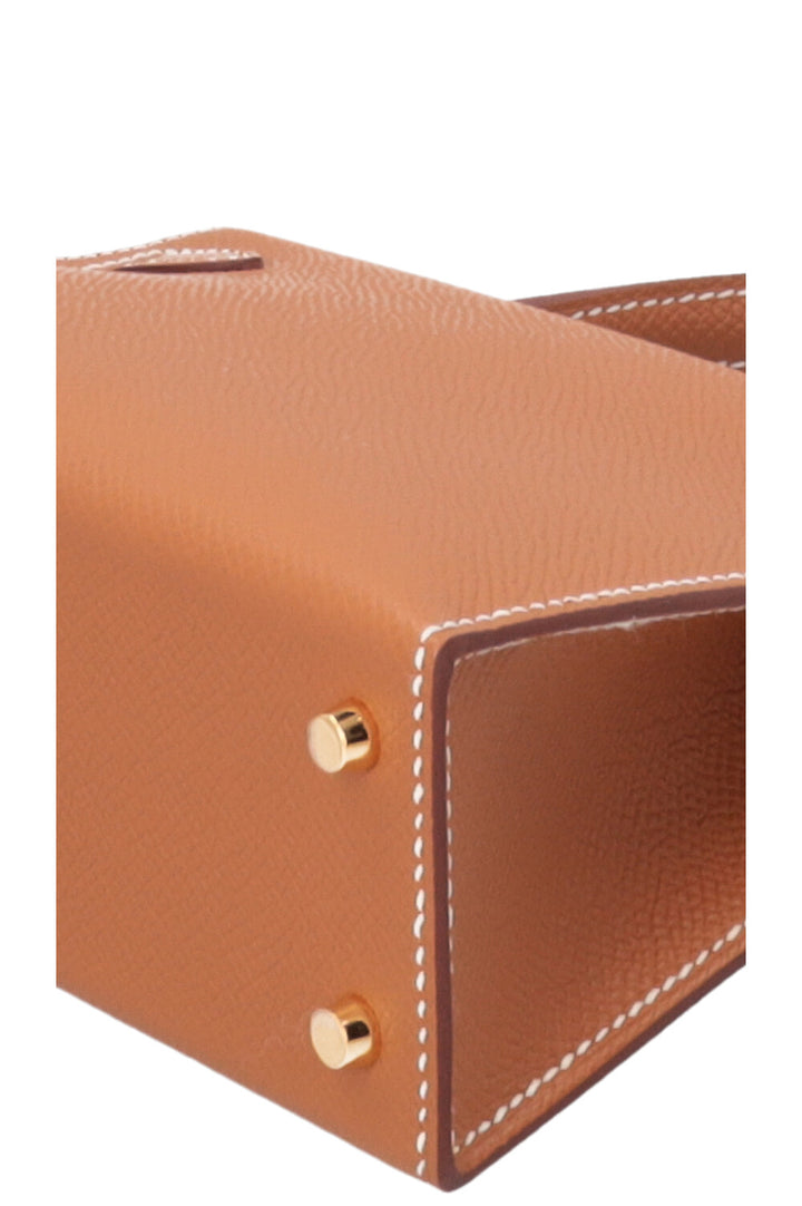 HERMÈS Mini Kelly Epsom Leather Gold