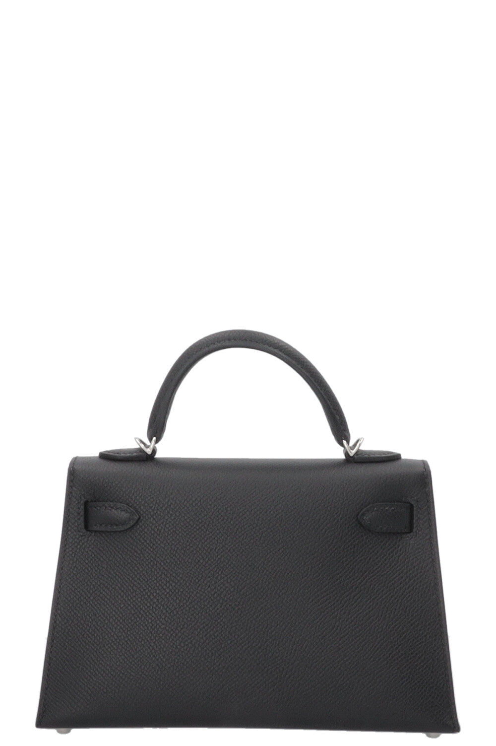HERMÈS Mini Kelly Sellier Epsom Palladium Noir