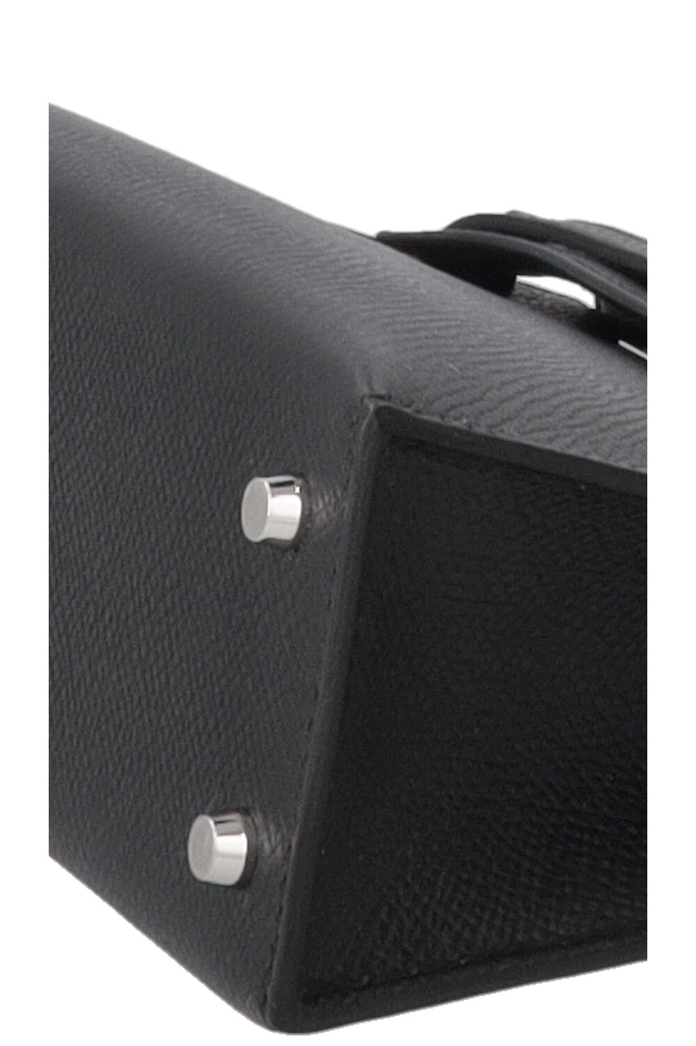 HERMÈS Mini Kelly Sellier Epsom Palladium Noir