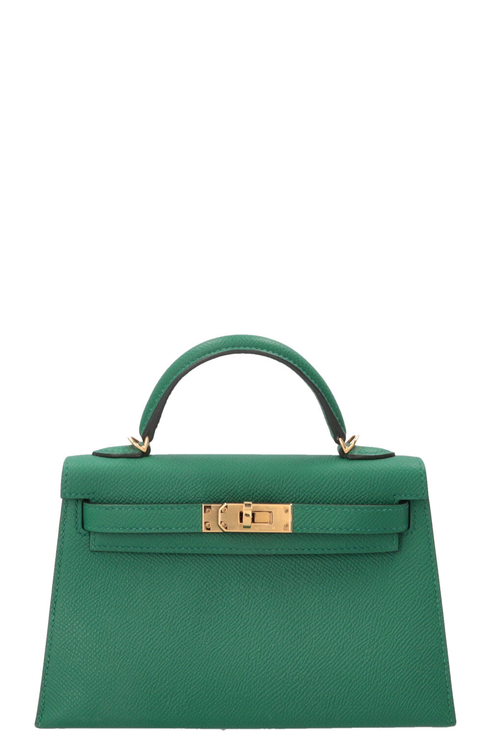 HERMÈS Mini Kelly Sellier Epsom Vert Vertigo