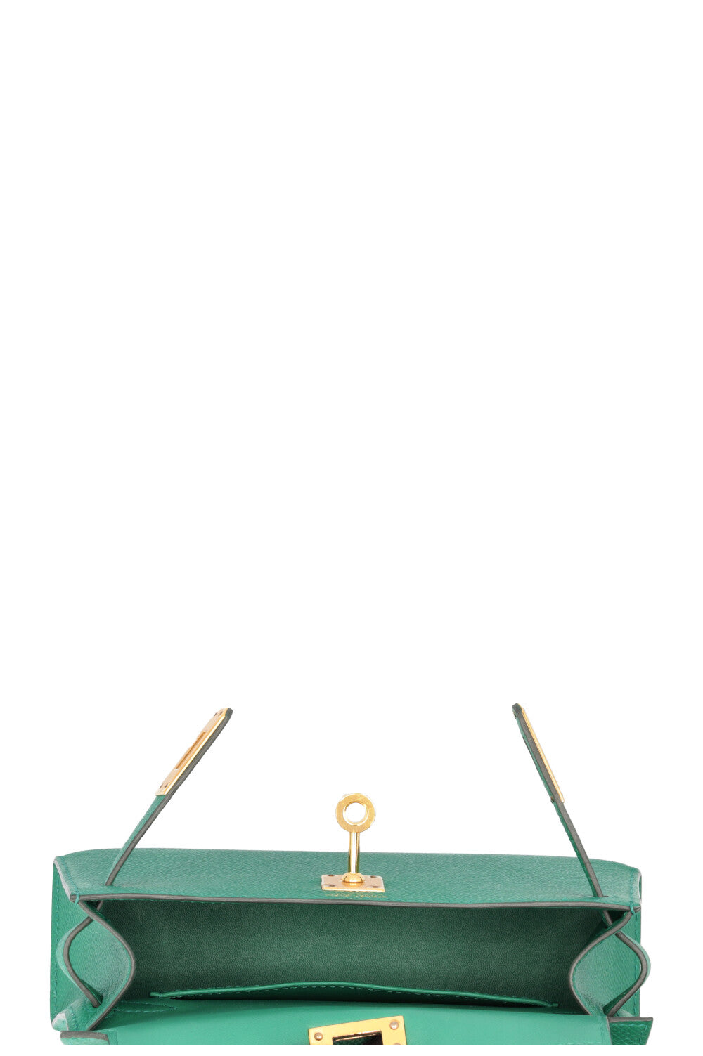HERMÈS Mini Kelly Sellier Epsom Vert Vertigo