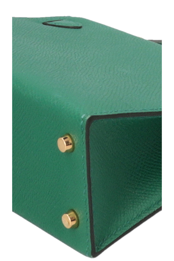 HERMÈS Mini Kelly Sellier Epsom Vert Vertigo