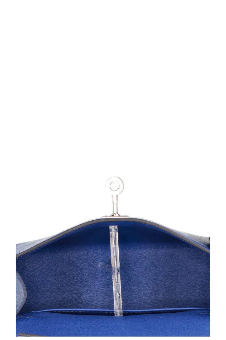HERMÈS Mini Kelly Touch Chèvre Bleu Royal