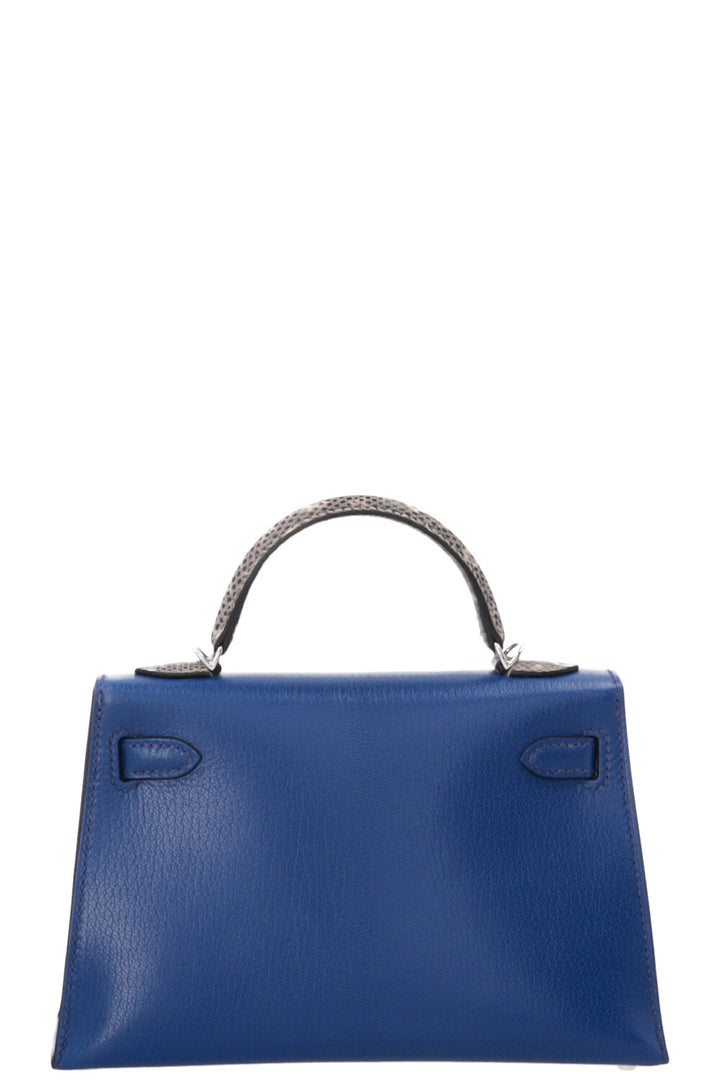 HERMÈS Mini Kelly Touch Chèvre Bleu Royal