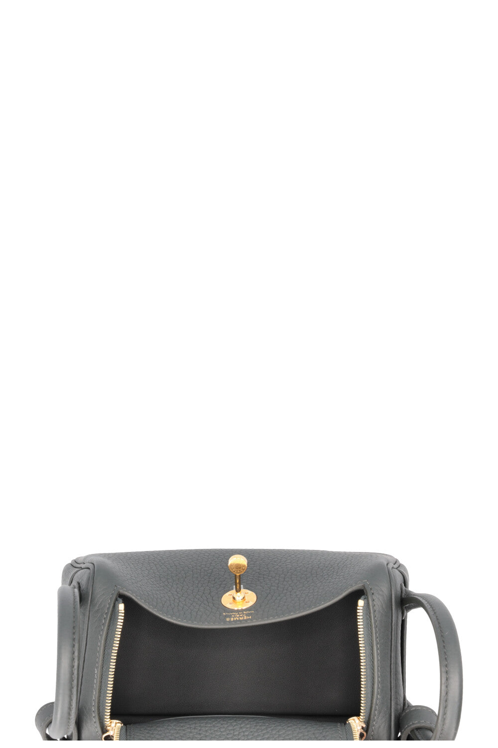 HERMÈS Mini Lindy Clemence Vert Mangrove