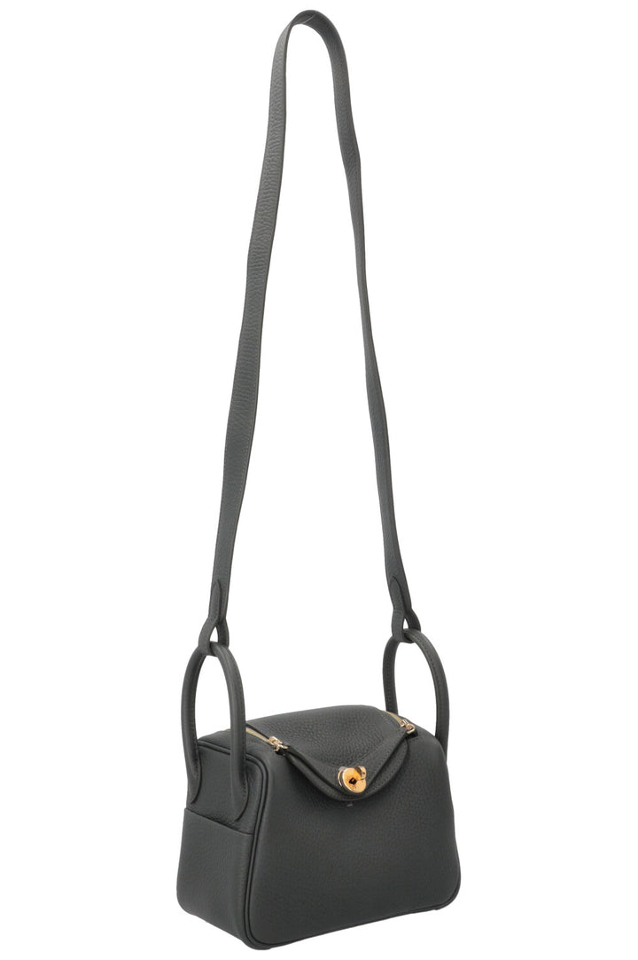 HERMÈS Mini Lindy Clemence Vert Mangrove