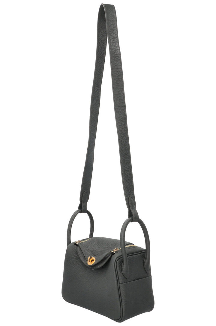HERMÈS Mini Lindy Clemence Vert Mangrove