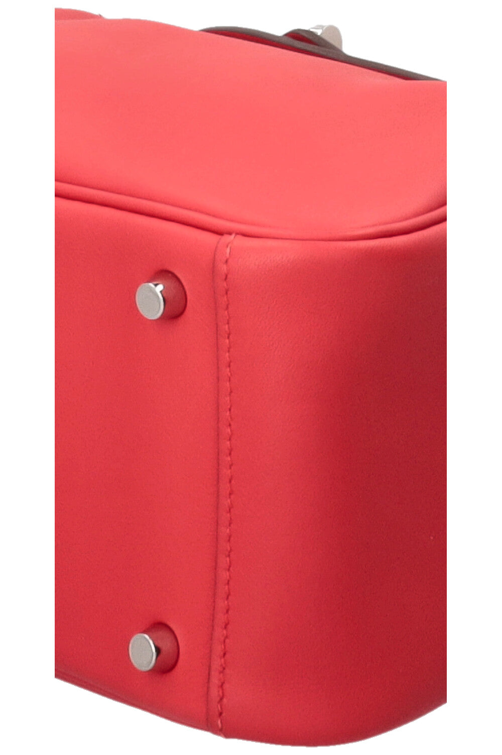 HERMÈS Mini Lindy Swift Leather Rouge Coeur