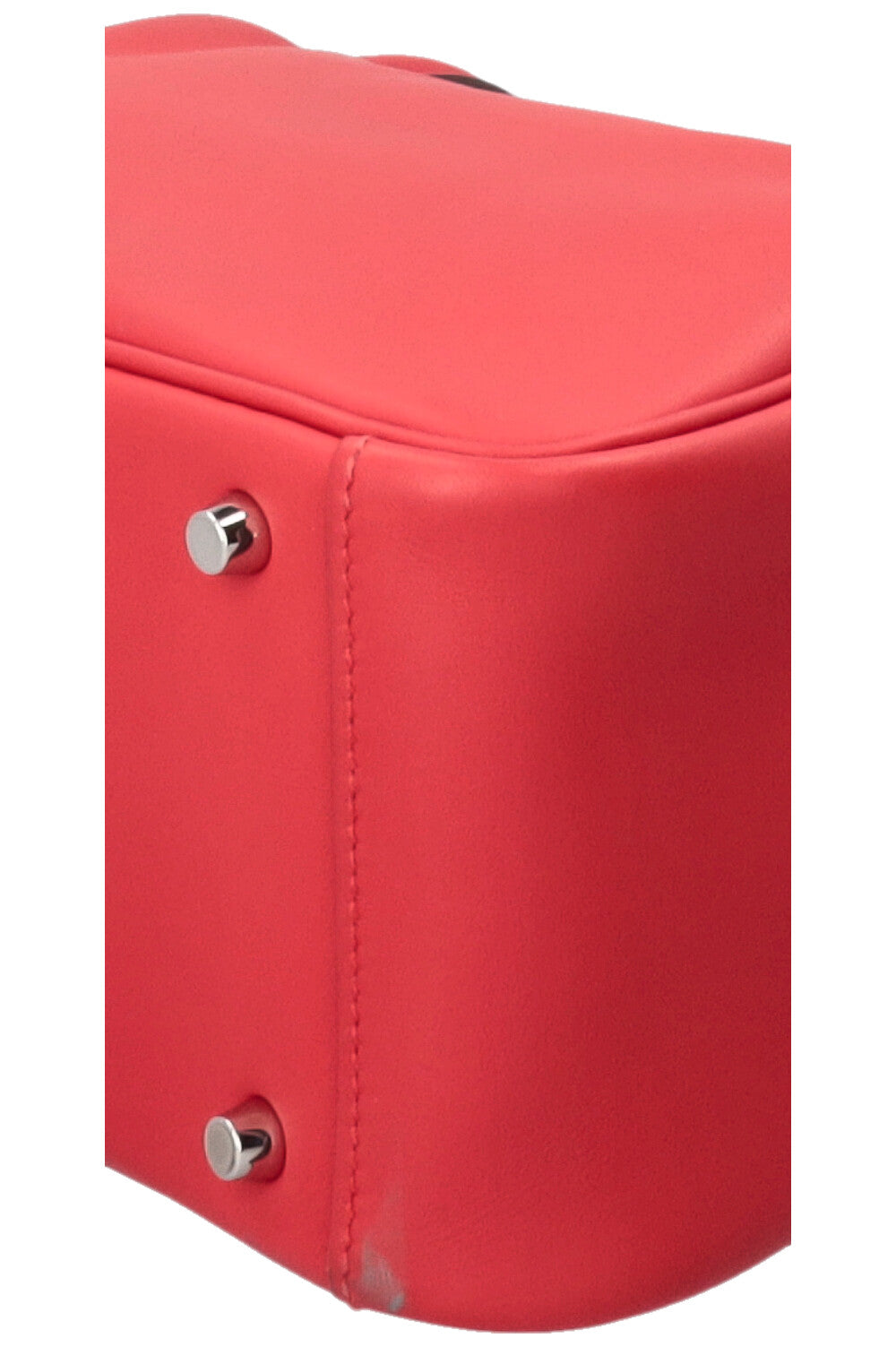 HERMÈS Mini Lindy Swift Leather Rouge Coeur