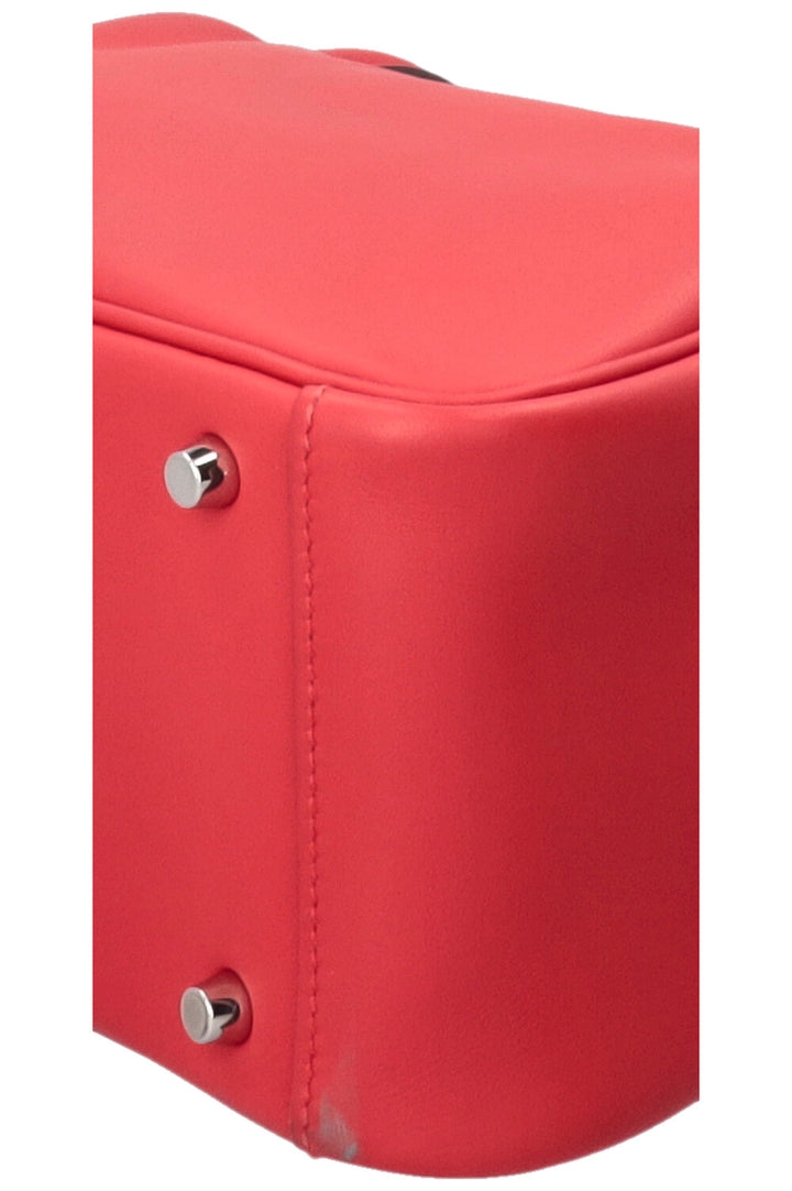 HERMÈS Mini Lindy Swift Leather Rouge Coeur