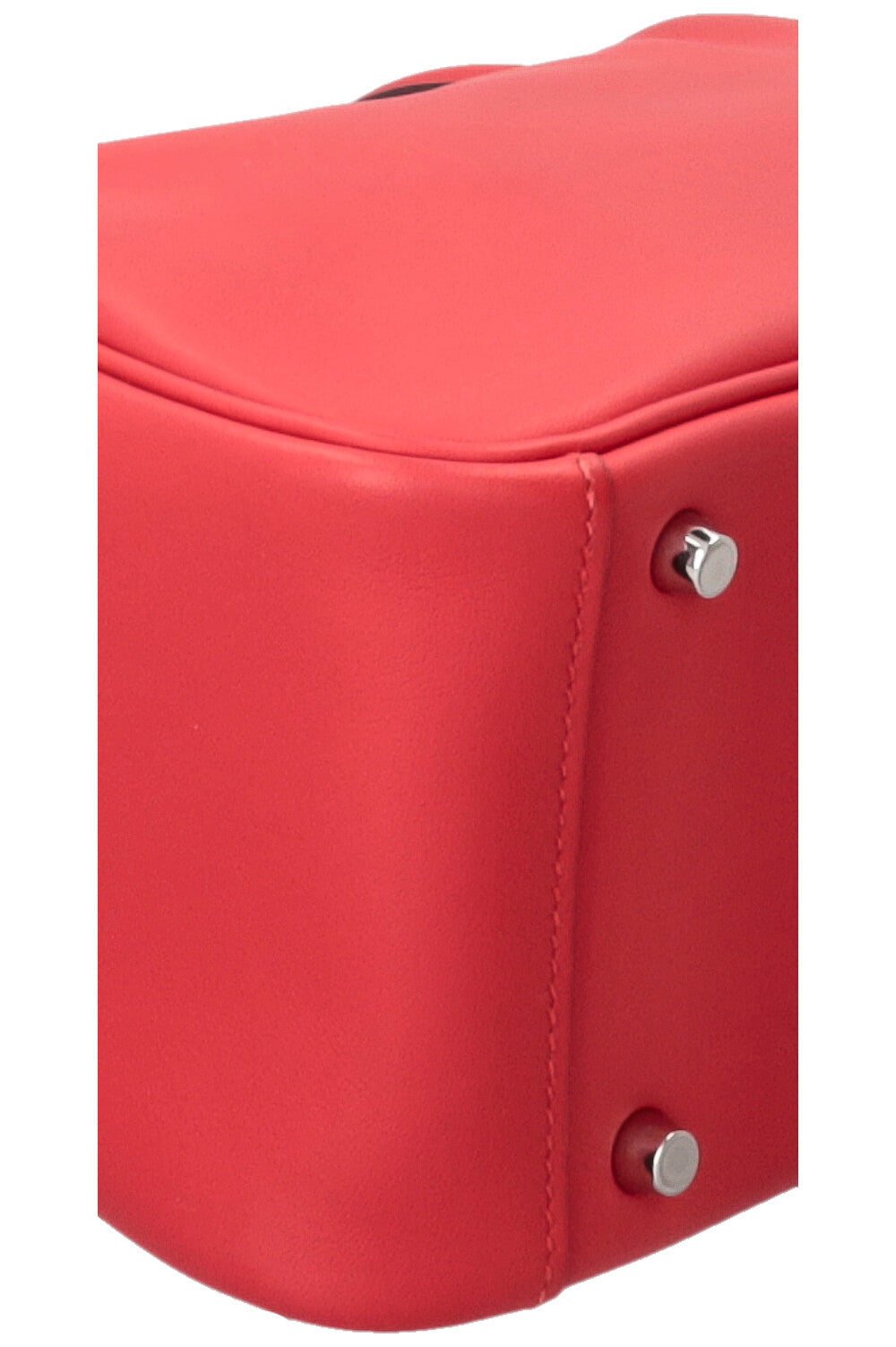 HERMÈS Mini Lindy Swift Leather Rouge Coeur