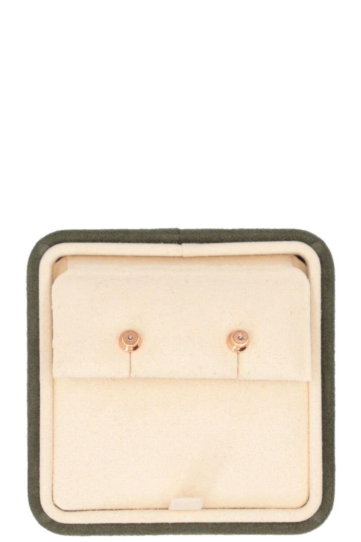 Boucles d'oreilles Mini Pop H HERMÈS Or rose Violet