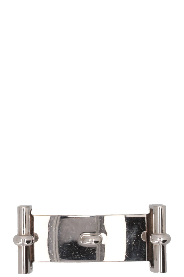 HERMÈS Mors Reversible Belt Leather Green Burgundy