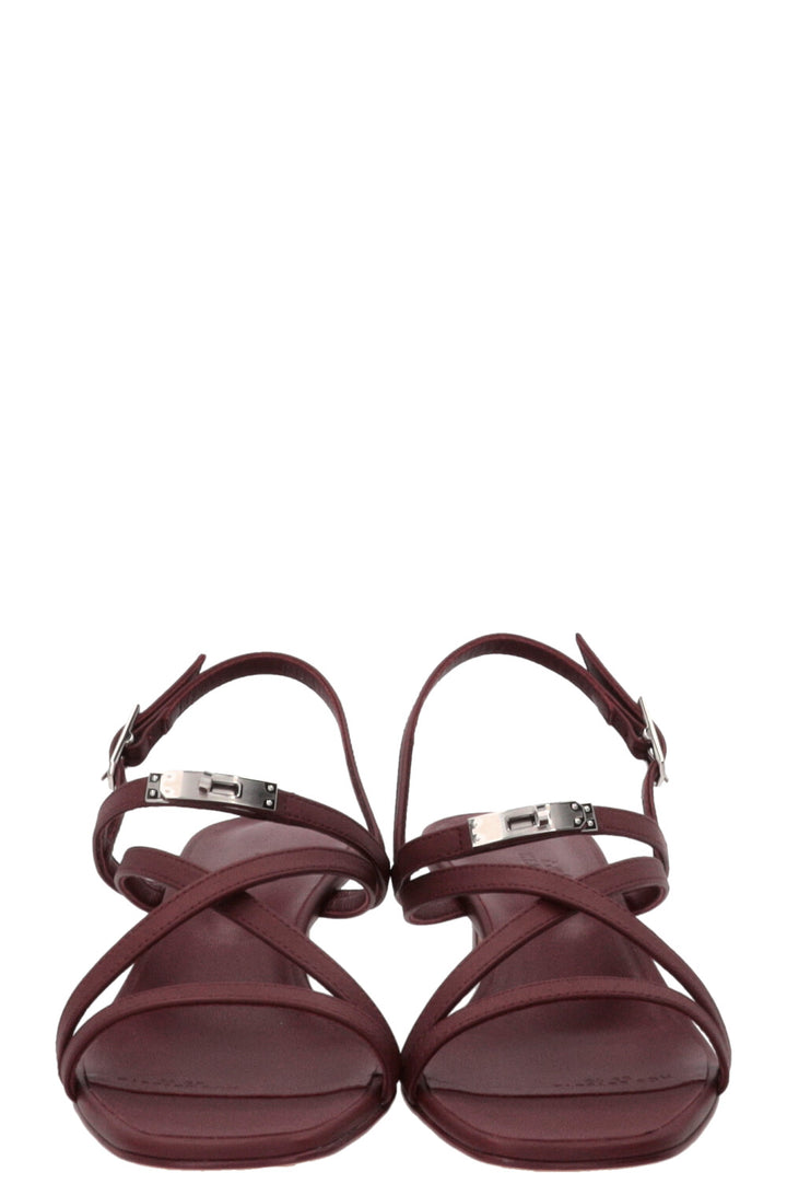 HERMÈS Muse 40 Sandals Rouge H