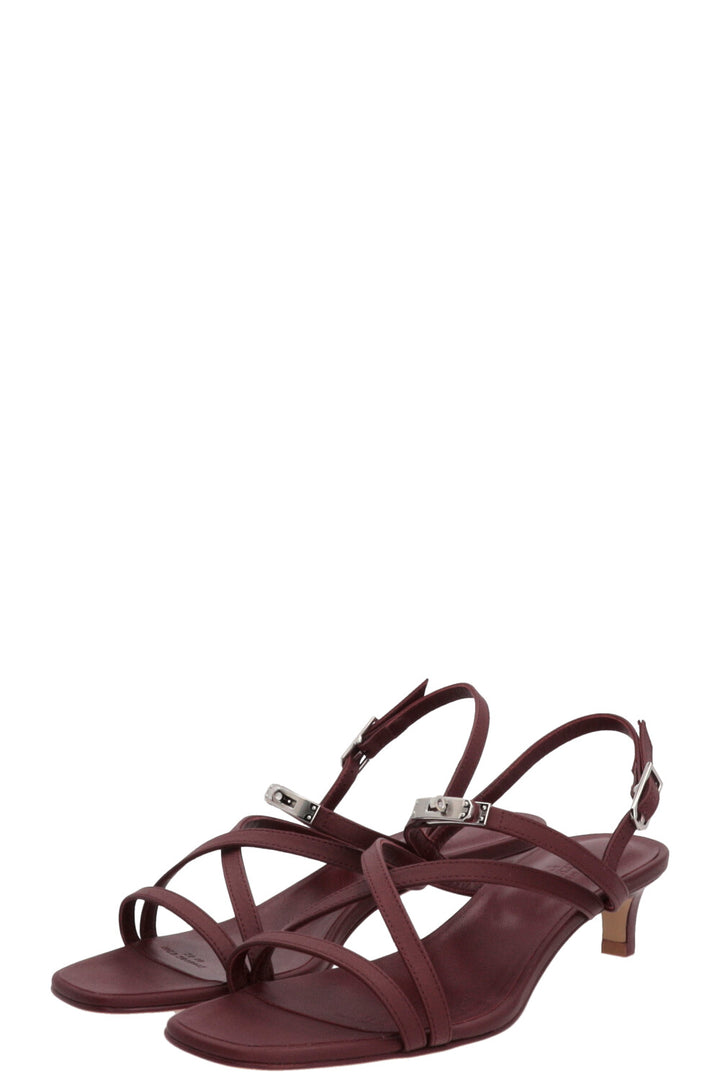 HERMÈS Muse 40 Sandals Rouge H