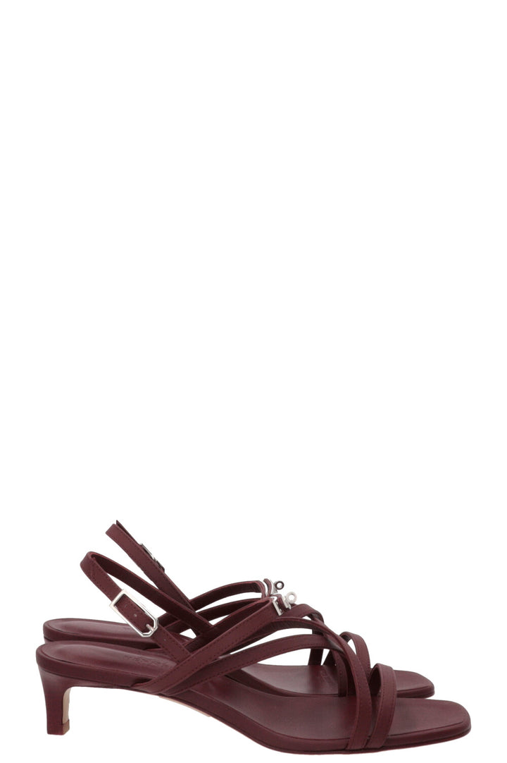 HERMÈS Muse 40 Sandals Rouge H