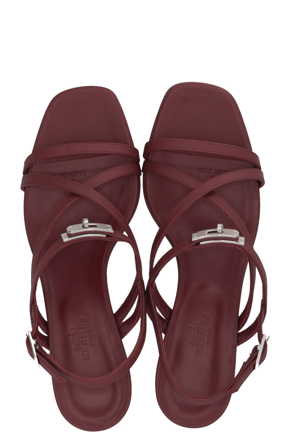 HERMÈS Muse 40 Sandals Rouge H