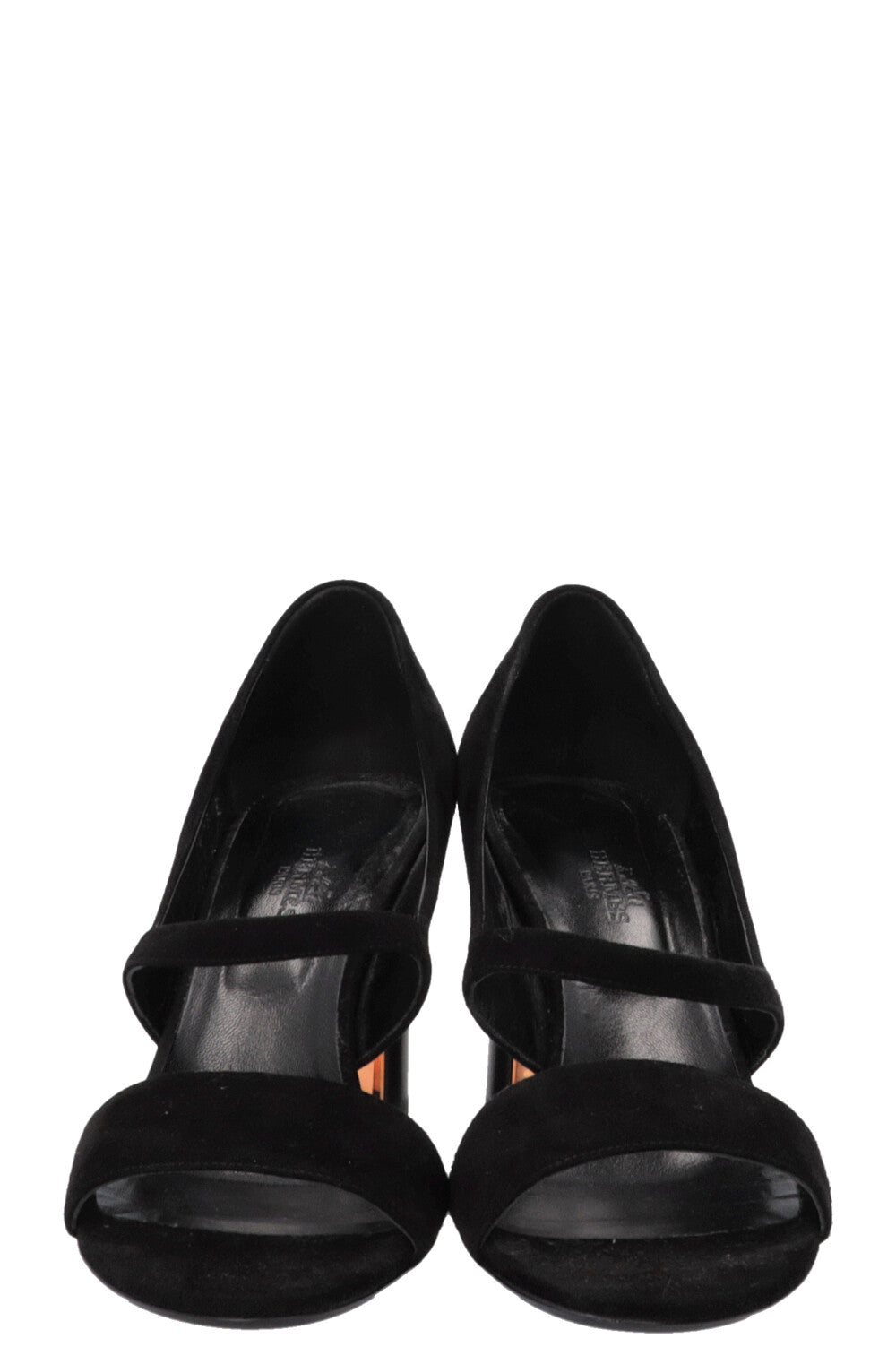 HERMÈS Muse Heels 80 Suede Black