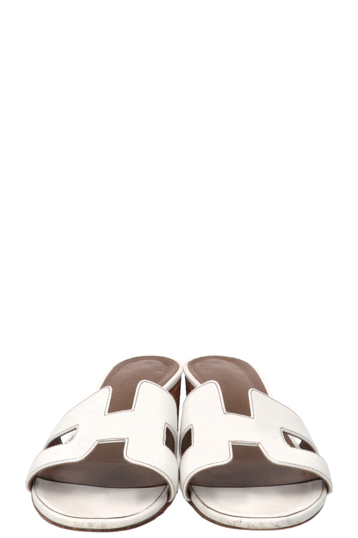 Mules HERMÈS Oasis en cuir blanc