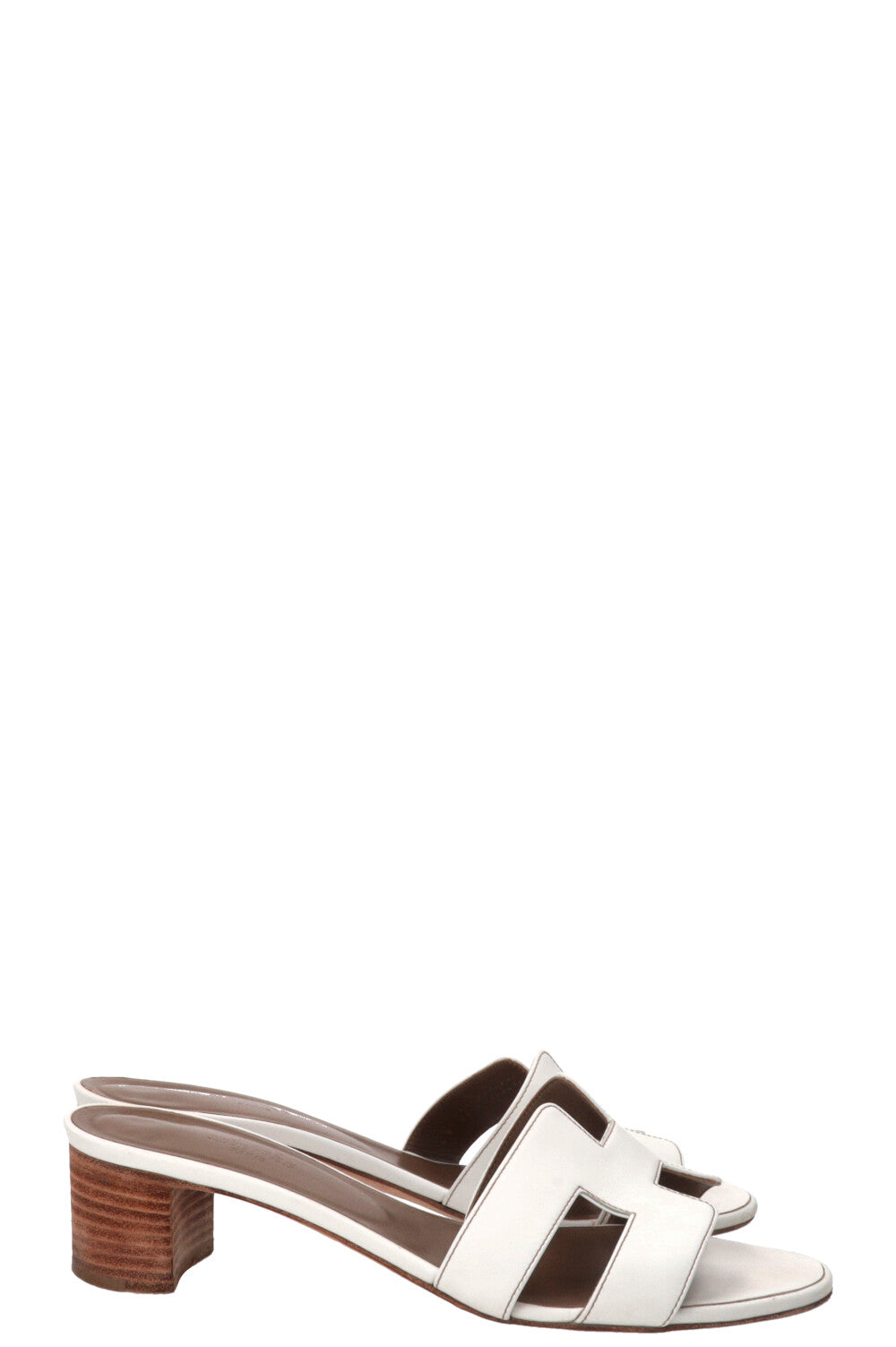 Mules HERMÈS Oasis en cuir blanc