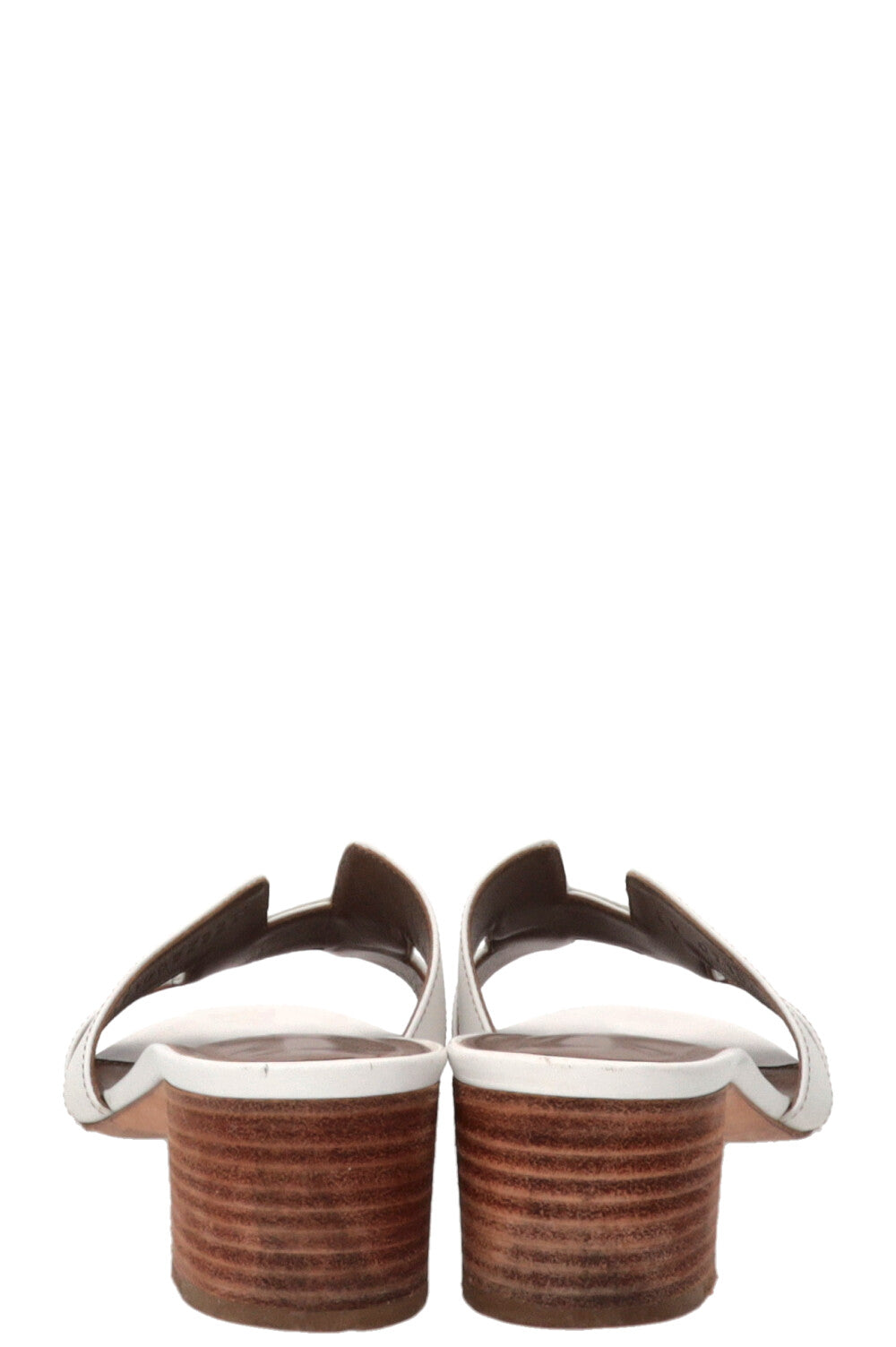 Mules HERMÈS Oasis en cuir blanc