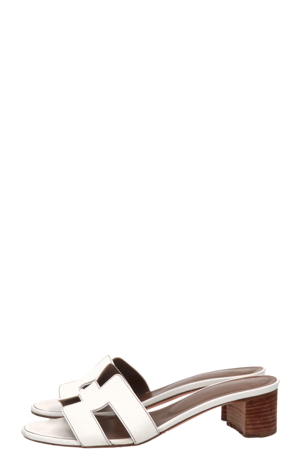Mules HERMÈS Oasis en cuir blanc