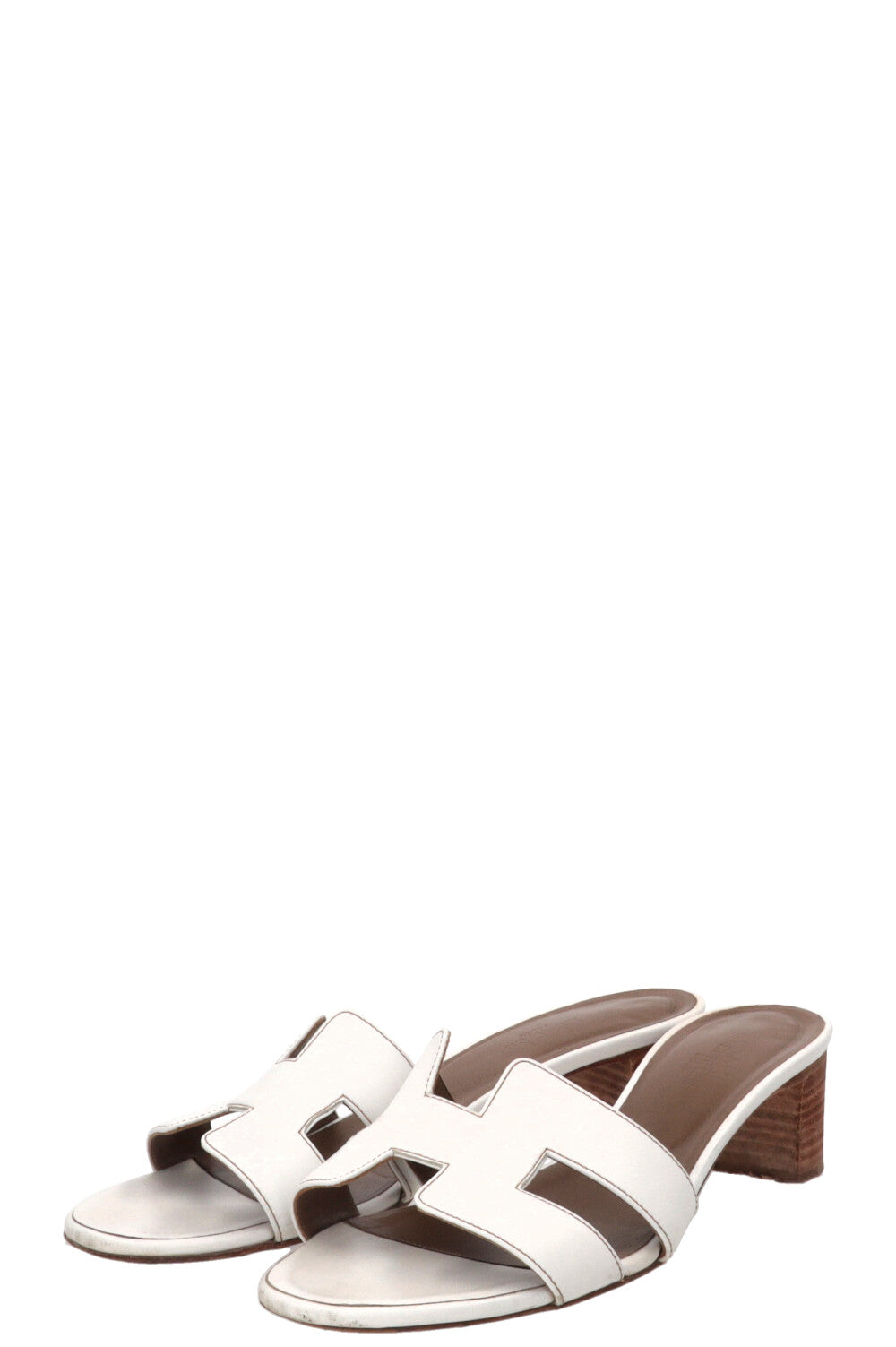 Mules HERMÈS Oasis en cuir blanc