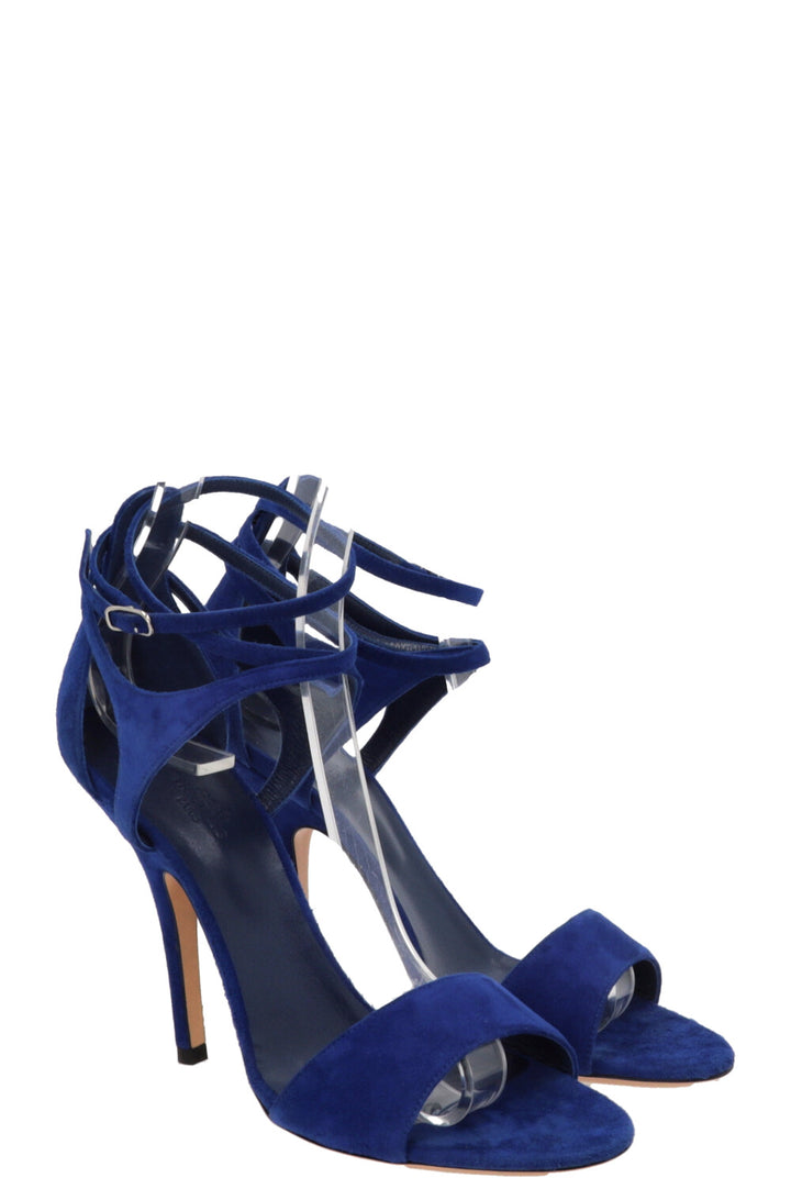 HERMÈS Odalisque Sandals Suede Blue