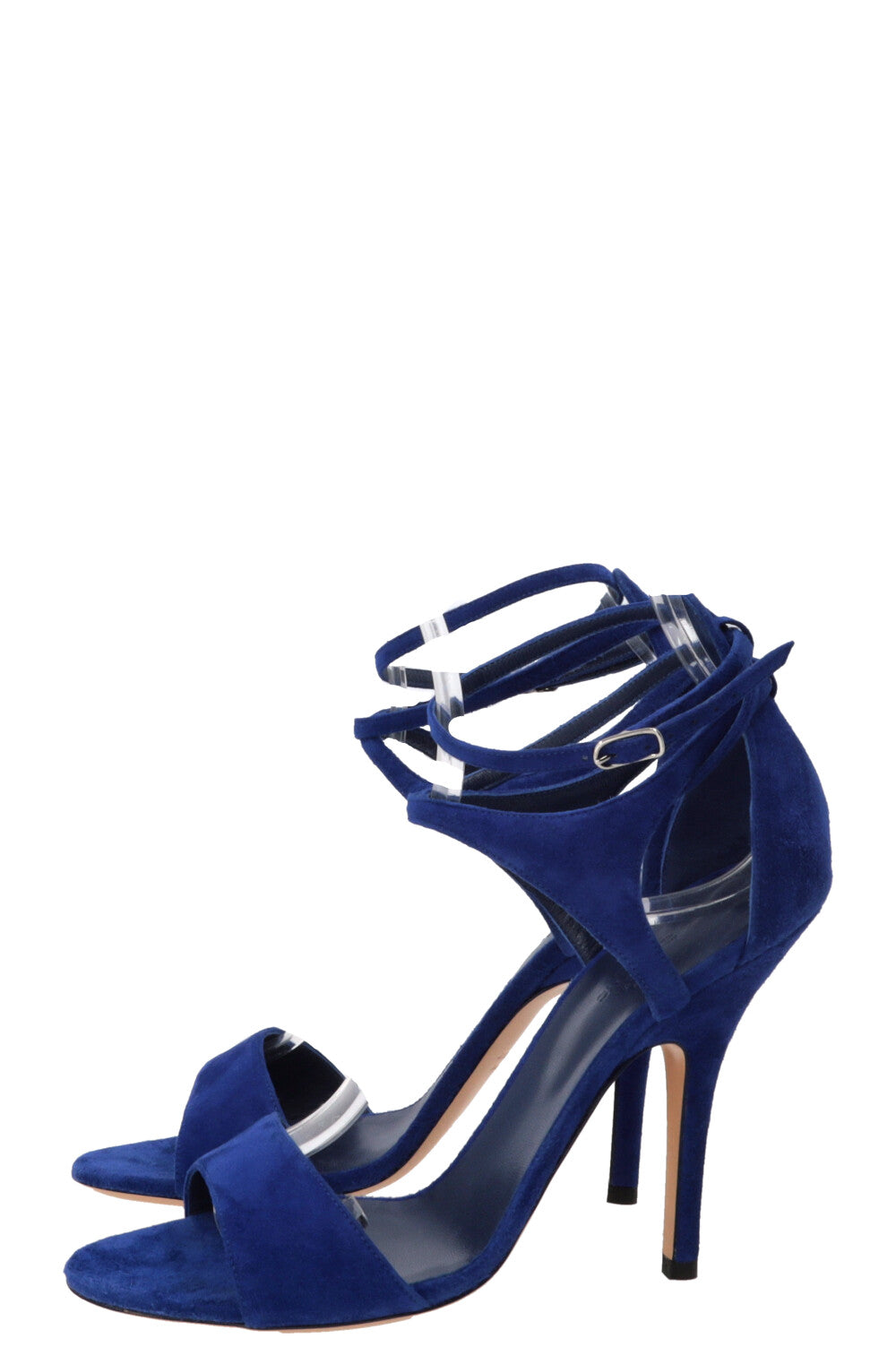 HERMÈS Odalisque Sandals Suede Blue