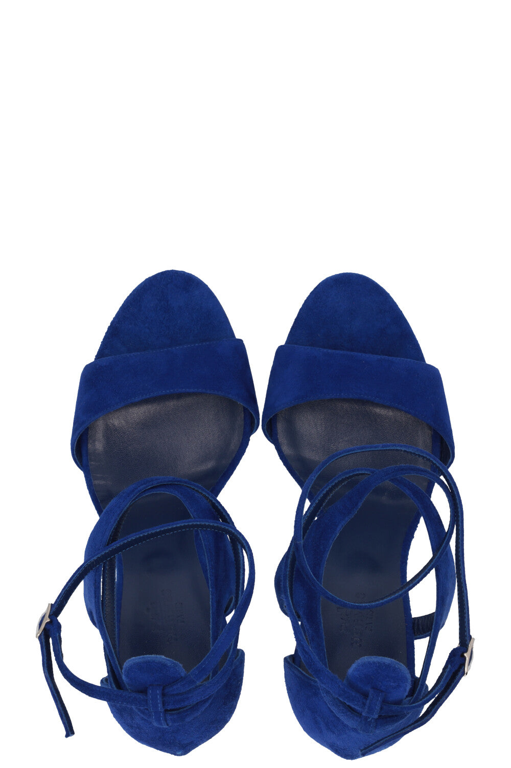 HERMÈS Odalisque Sandals Suede Blue