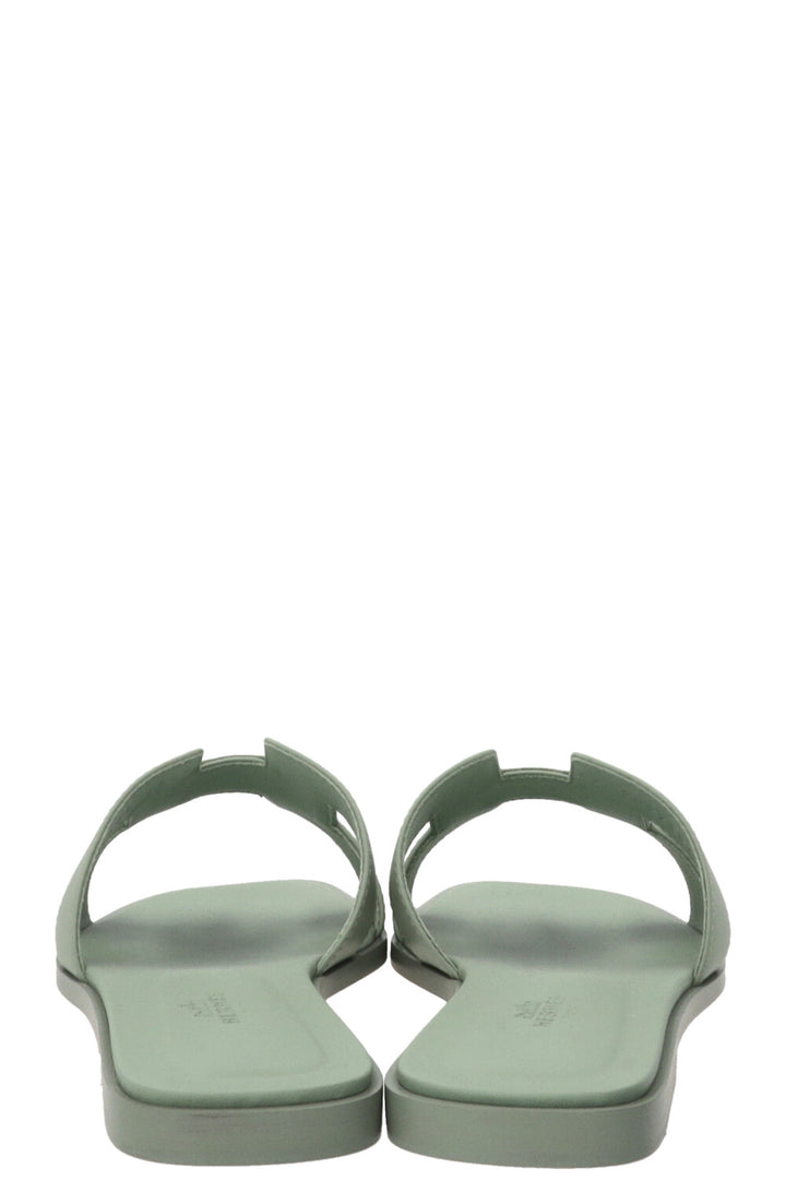 HERMÈS Oran Slides Pale Sage