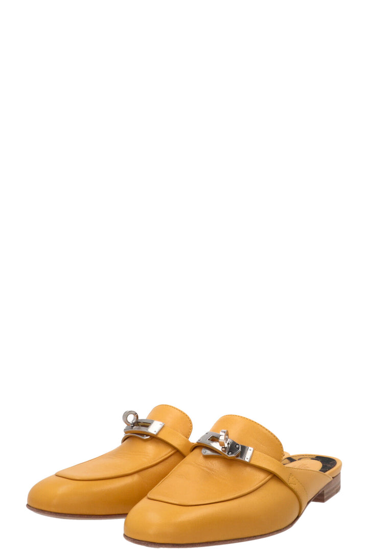HERMES Oz Mules Yellow Sand