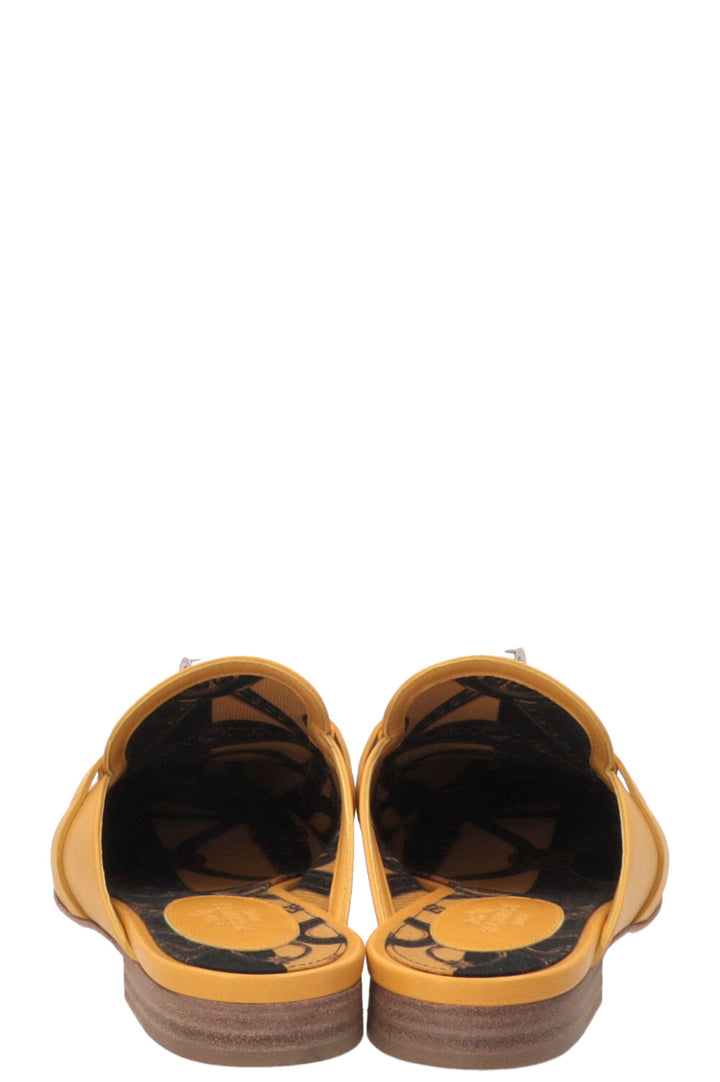 HERMES Oz Mules Yellow Sand