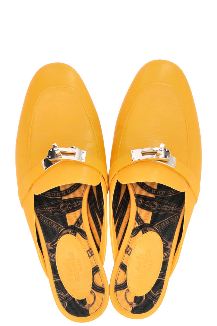 HERMES Oz Mules Yellow Sand