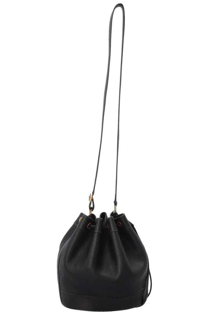 HERMÈS PM Market Bucket Bag Clemence Leather Noir