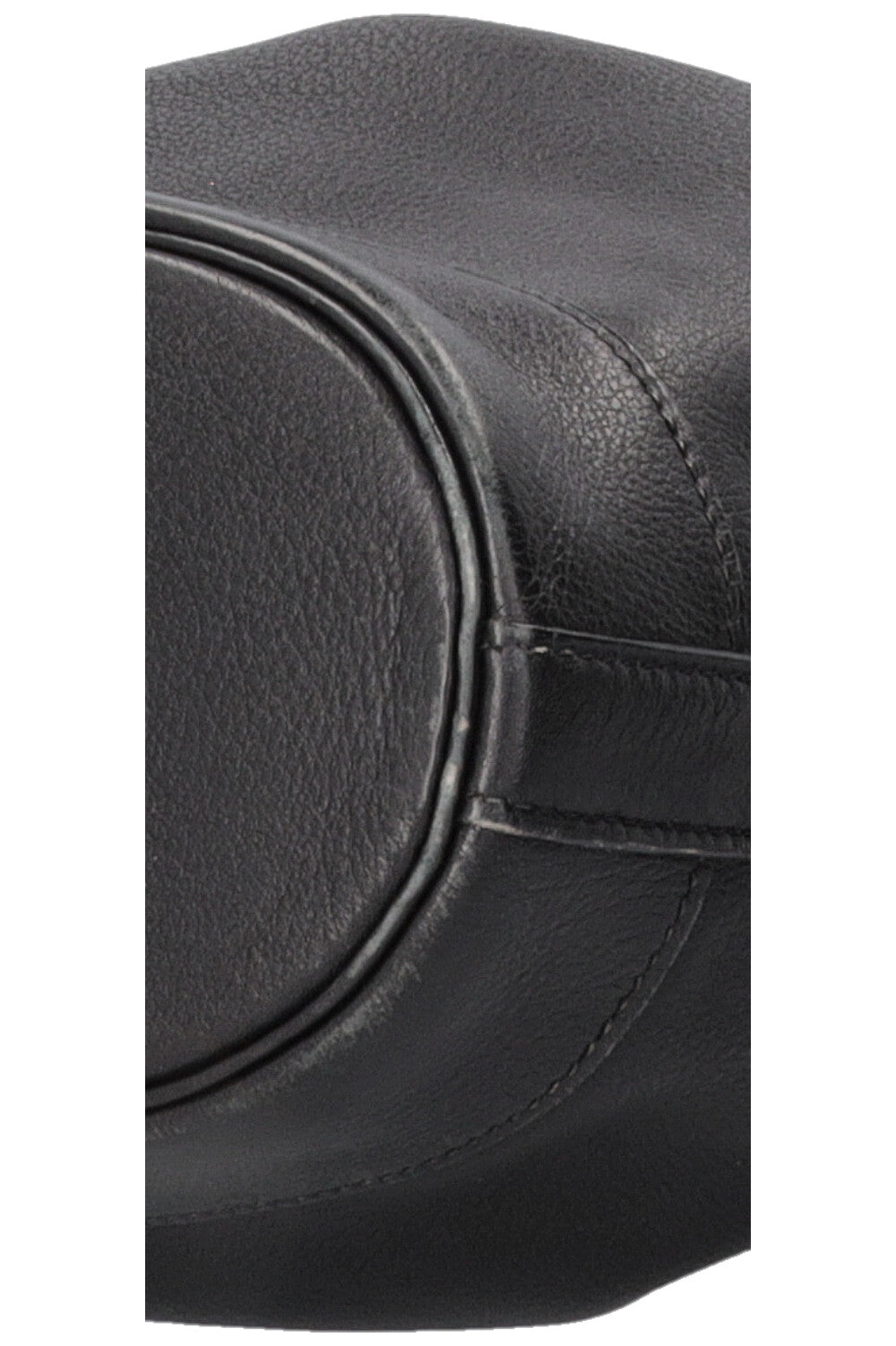 HERMÈS PM Market Bucket Bag Clemence Leather Noir