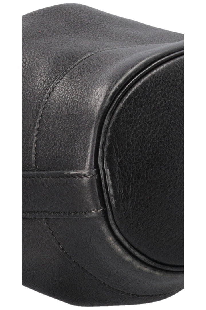 HERMÈS PM Market Bucket Bag Clemence Leather Noir