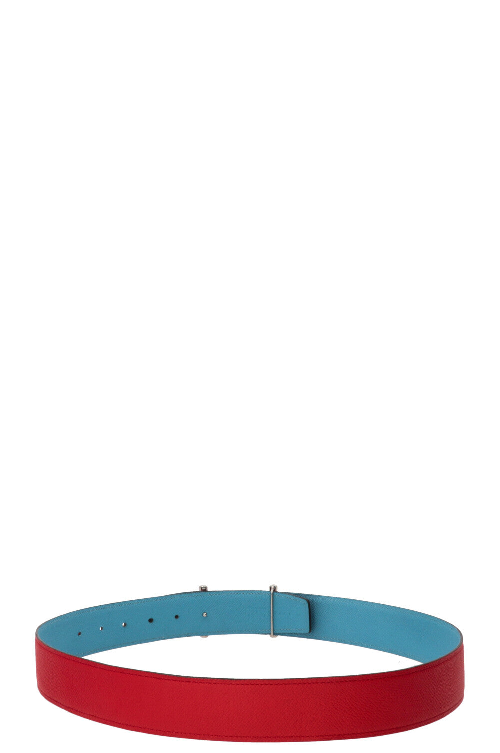 HERMÈS Reversible H D'Ancre Belt Epsom Red
