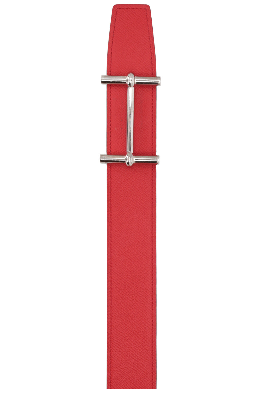 HERMÈS Reversible H D'Ancre Belt Epsom Red