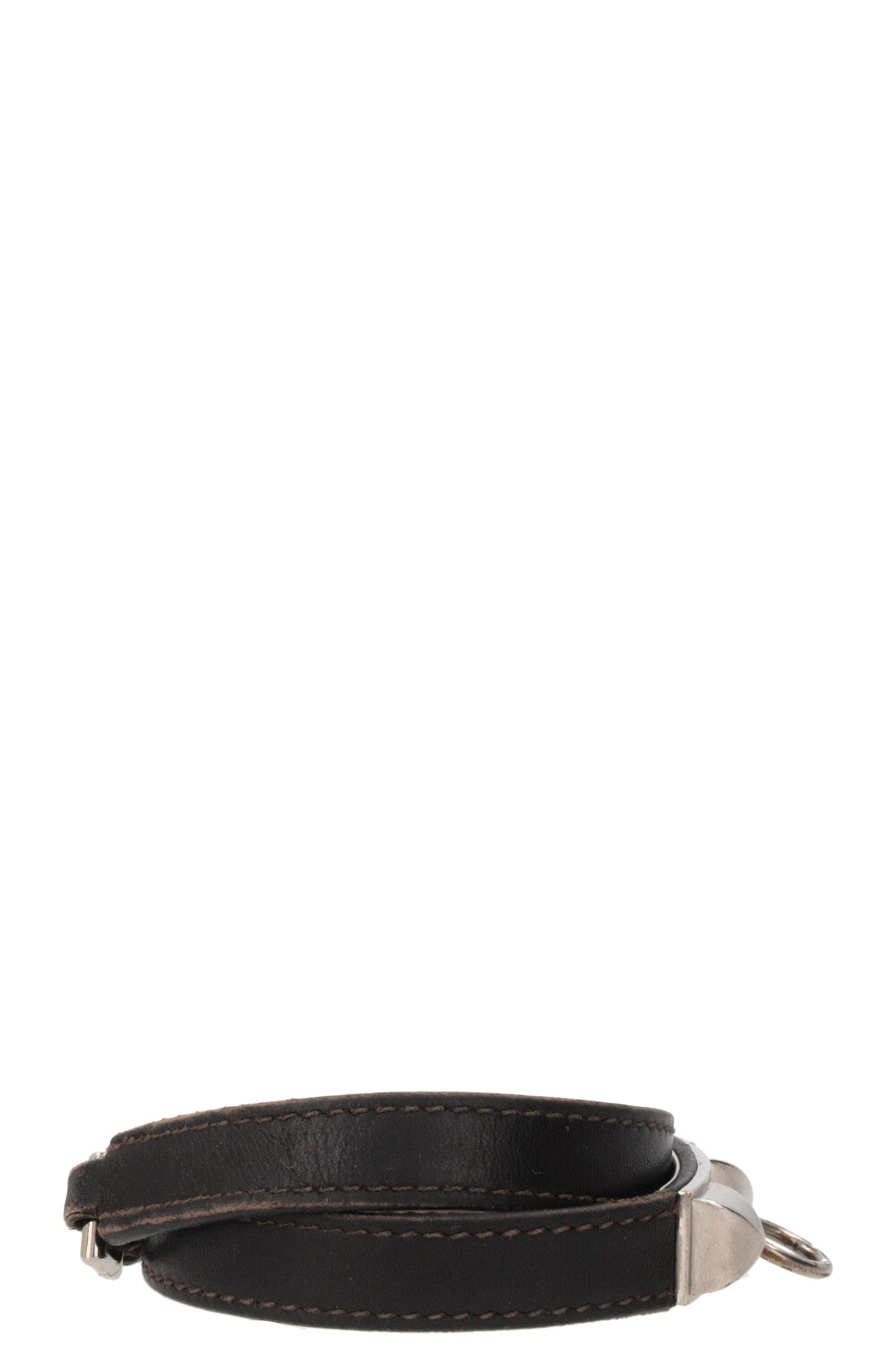 Bracelet HERMÈS Rivale Double Tour marron PHW