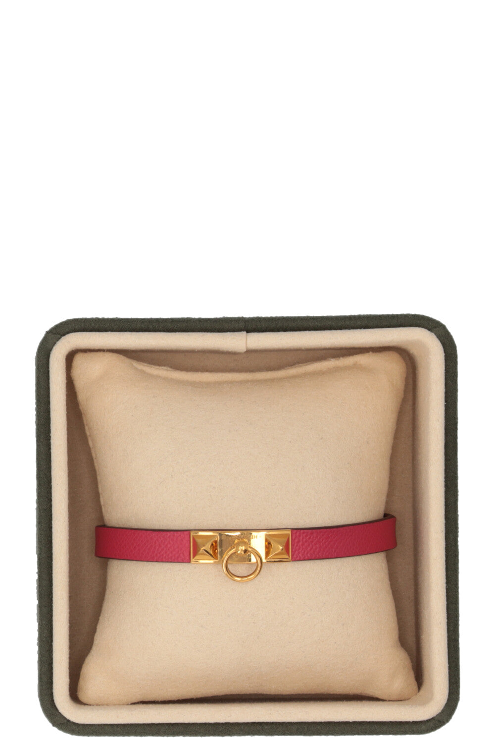 HERMÈS Bracelet Rivale Mini Rouge