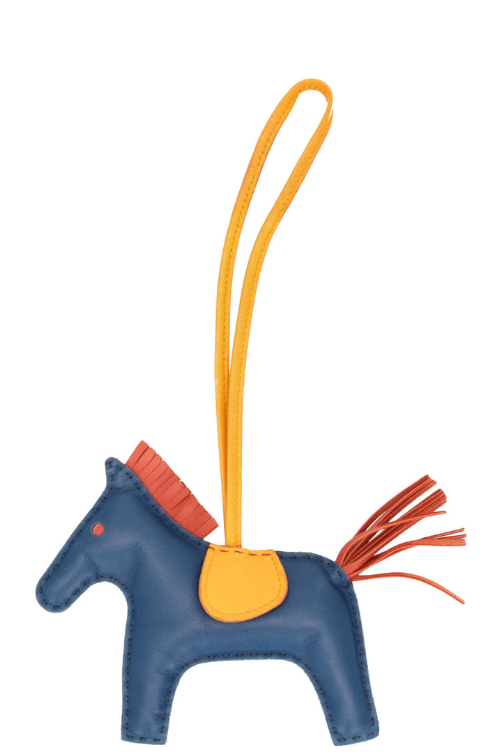 HERMÈS Rodeo MM Bleu Malte Leather