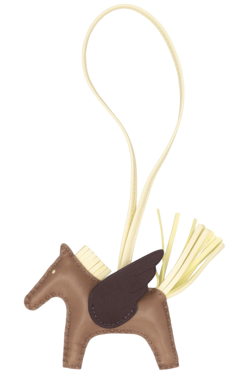 HERMÈS Rodeo PM Charm Jaune Bourgeon Bleu Brume Nata